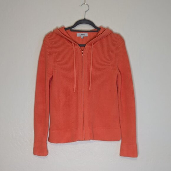 PURA Cashmere Cotton Fisherman Hoodie - Picture 1 of 8
